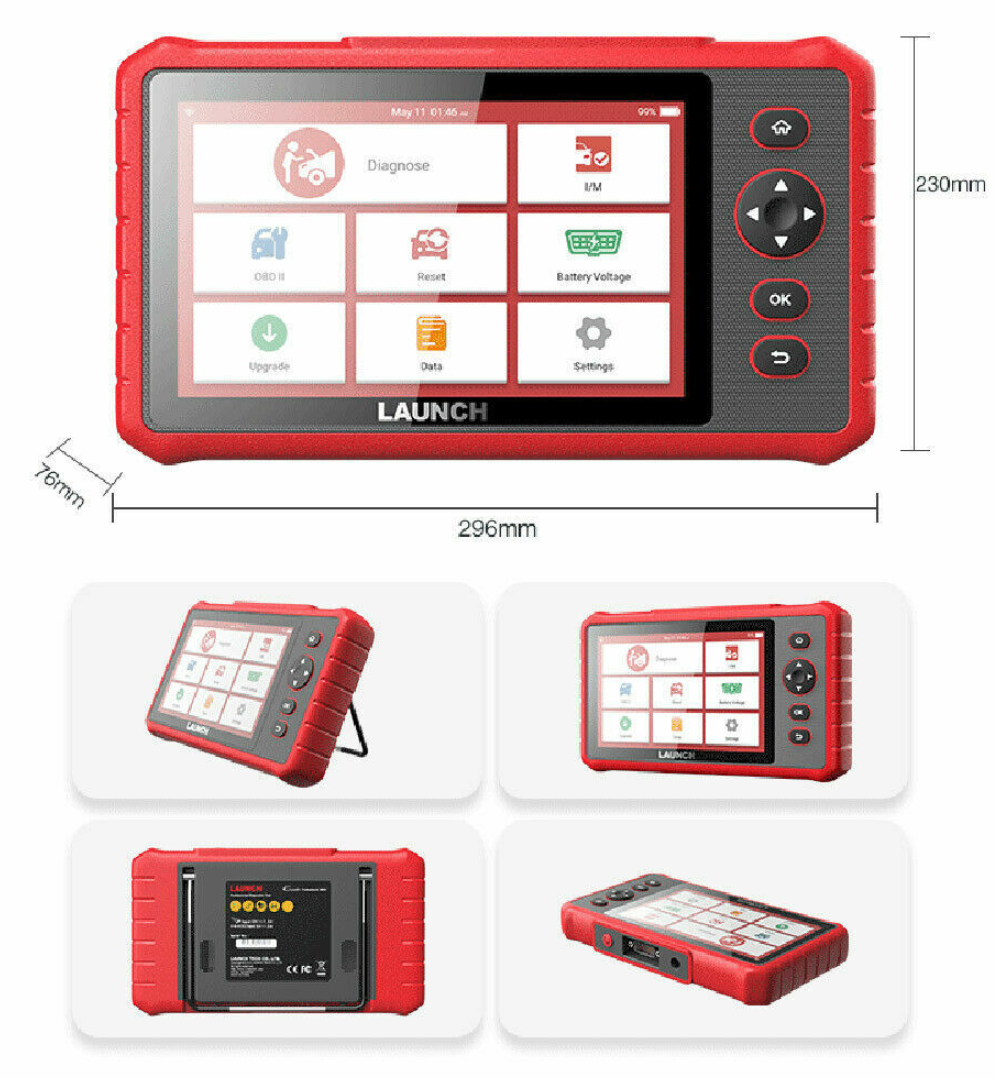 Launch CRP909X scan tool dimensions