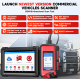 Launch X431 V+ HD diagnostic tablet in use