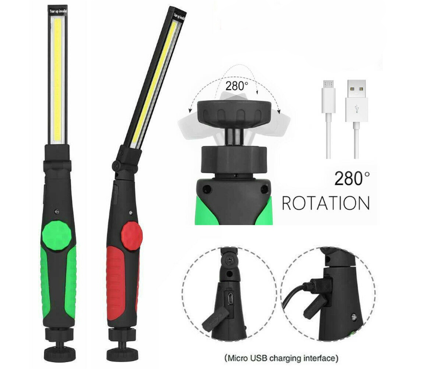 LED Rechargeble Torch Green