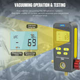 AUTOOL LM110 Digital Manifold Meter Air Conditioner Refrigerant Leak Tester HVAC Vacuum
