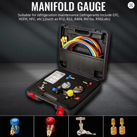 4 Way Air Conditioner Manifold Gauge Set