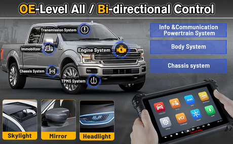 Autel MS906 Pro special functions menu