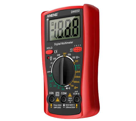 ANENG DM850 Digital AC/DC Multimeter - Red