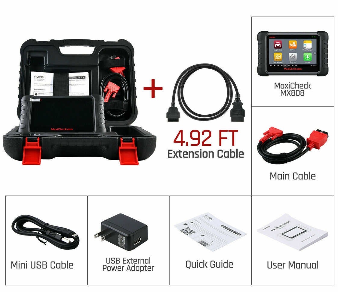 Autel MaxiCheck MX808S live data graphing screen