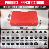 30pc Cup Style Oil Filter Removal Kit