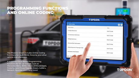 Topdon Phoenix Smart Advanced Intelligent 12/24v Diagnostic Scan Tool - Premium Diagnostic Equipment