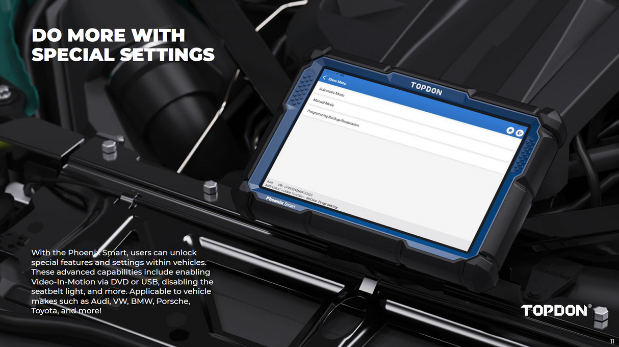 Topdon Phoenix Smart Advanced Intelligent 12/24v Diagnostic Scan Tool - Premium Diagnostic Equipment