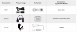 OBDSTAR iScan Polaris motorcycle accessories with product images, schematics, and descriptions