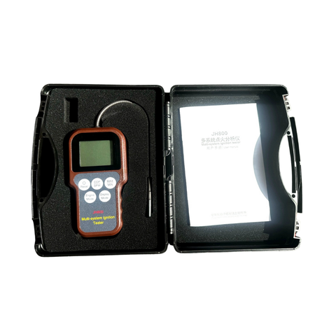 Digital ignition tester in a black carrying case