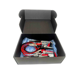 electrical probes and clips set in a black box