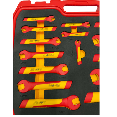 PDE VDE Insulated Spanner Tool Set 20PCE