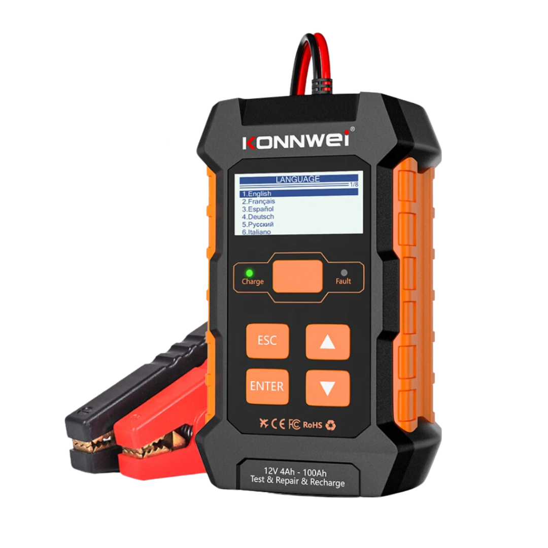 KONNWEI KW520 Battery Charger + Tester + Repairer For 12/24V
