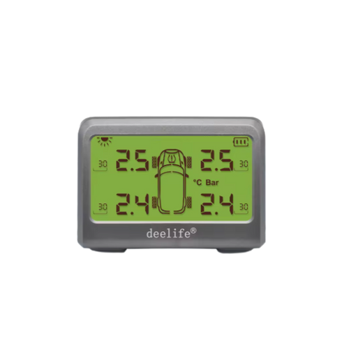 Deelife Solar Powered Tyre Pressure Monitoring System - Car TPMS
