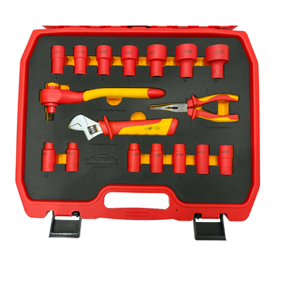 PDE VDE Insulated Socket and Pliers Tool Set 25PCE