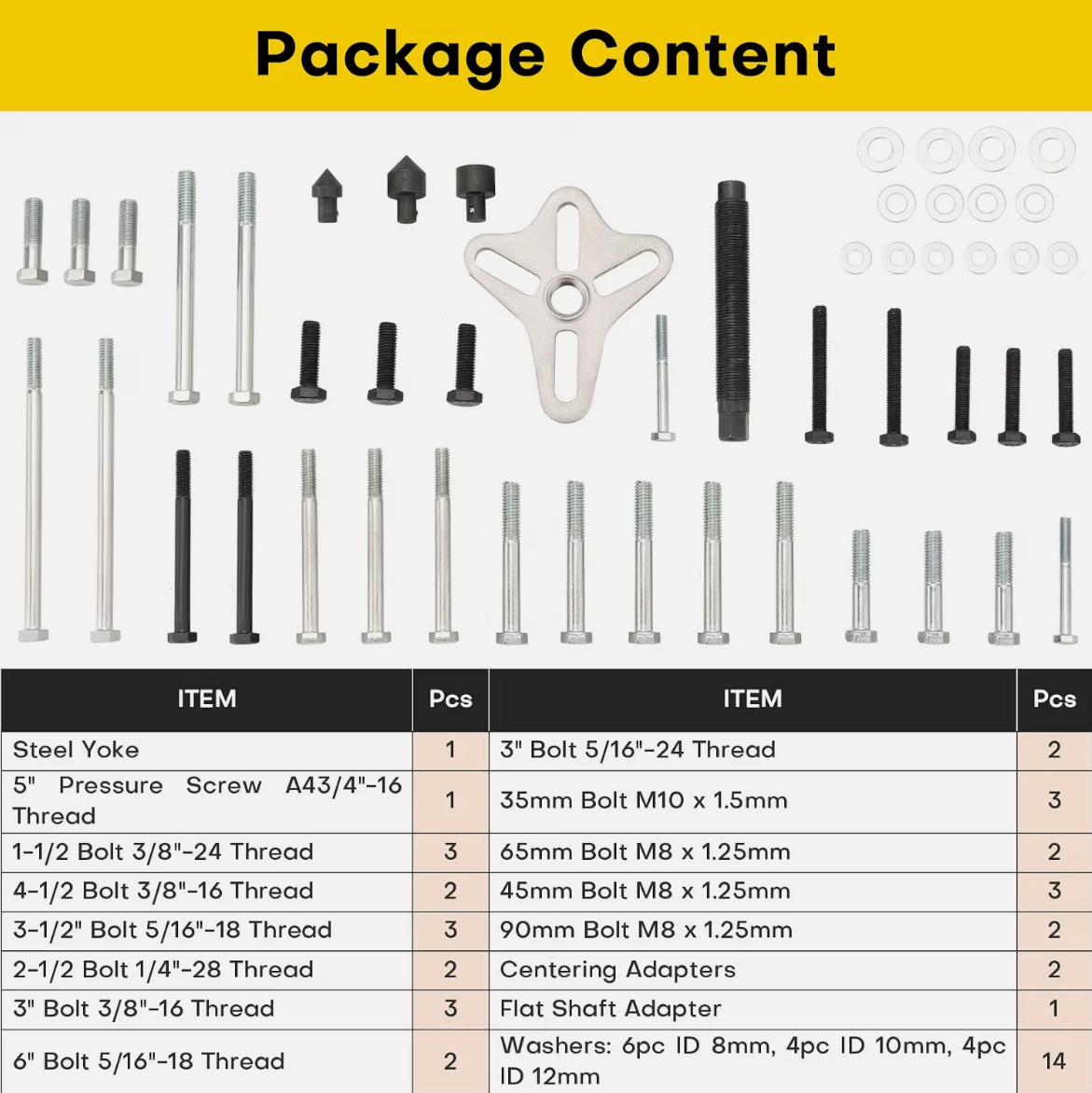 PDE 46-Piece Harmonic Balancer & Pulley Puller Kit