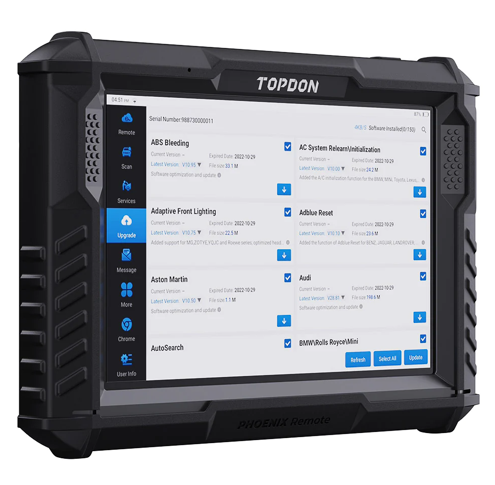 Topdon phoenix remote diagnostics car scanner 