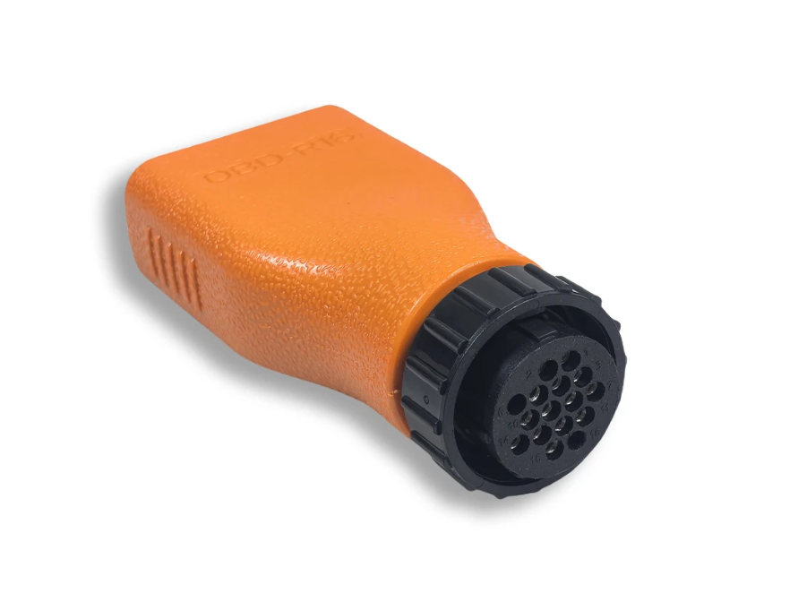OBD adapter plug 16 pin round to 16 pin flat