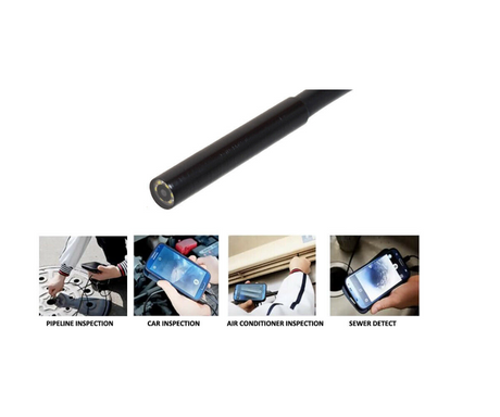 WiFi borescope camera functions and app interface