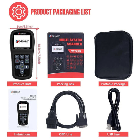 CGSulit SC530 packaging list