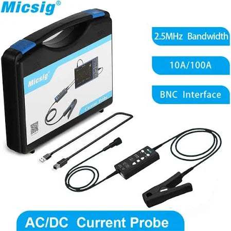 Micsig AC/DC current probe set with carrying case