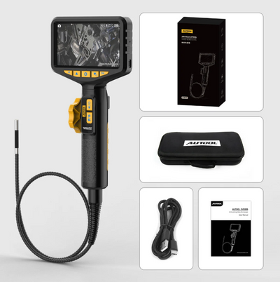 AUTOOL SVB305 endoscope with packaging, case, and accessories