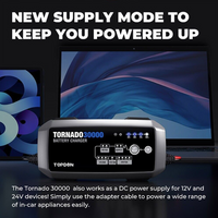 Topdon T30A Battery Charger for 6V/12V/24V