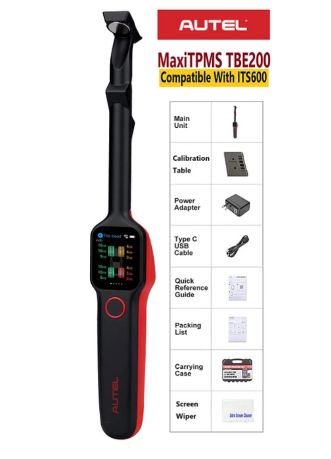 Autel TBE200 MaxiTPMS Laser Tyre Tread Depth & Brake Disk Wear Examiner - Premium Diagnostic Equipment
