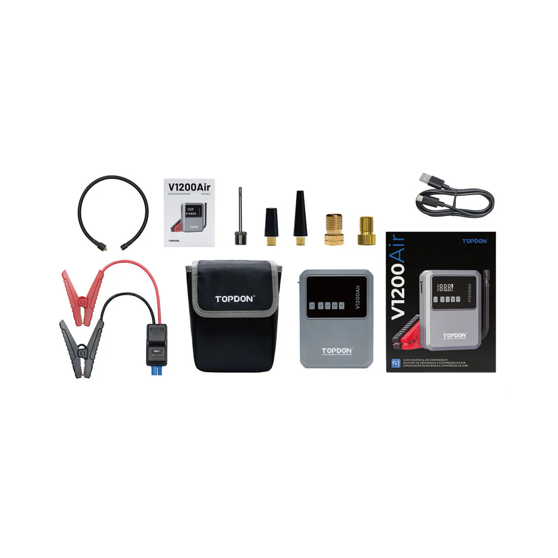 Topdon V1200Air package inclusions