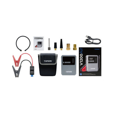 Topdon V1200Air package inclusions