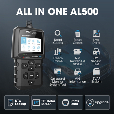 topdon artilink500 full OBD2 functions scanner
