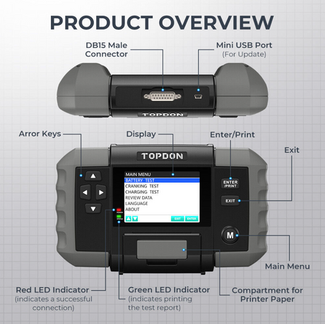 topdon bt600 battery tester product profile 