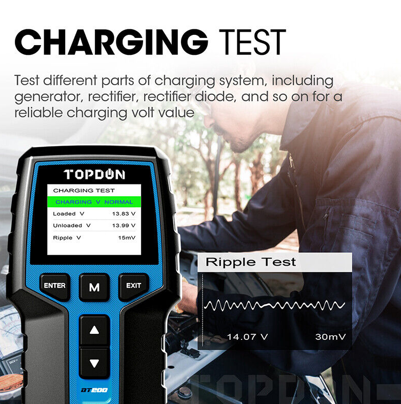 Topdon BT200 12V/24V Battery Tester