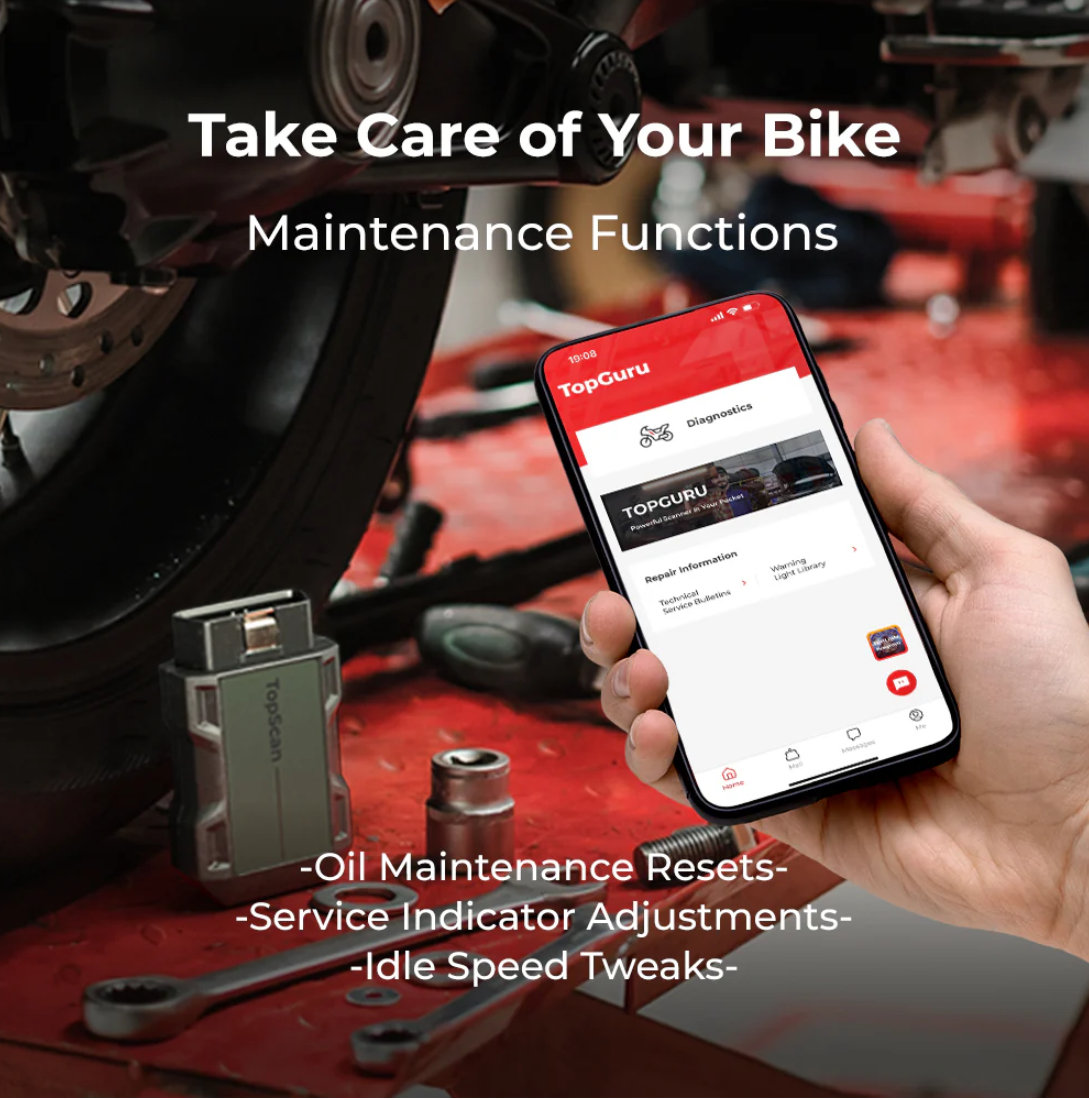 Topdon TopScan Moto Bluetooth Scan Tool for Motorbikes