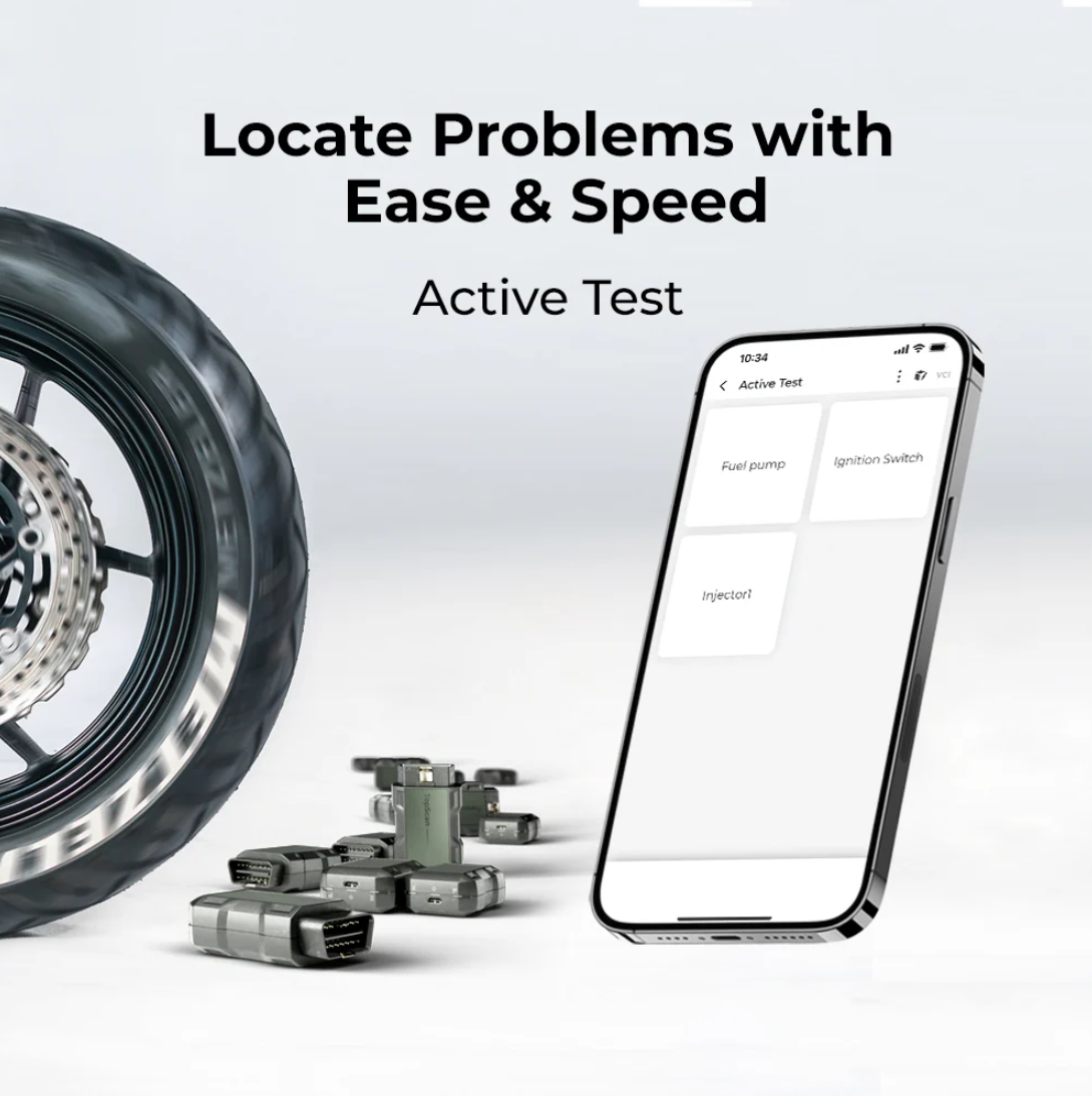 Topdon TopScan Moto Bluetooth Scan Tool for Motorbikes