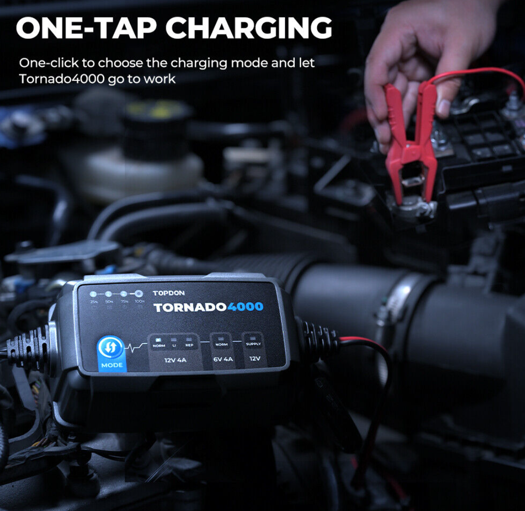 Topdon Tornado4000 T4000 Battery Charger