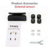 tyre pressure monitoring system solar powered 4 sensors for cars