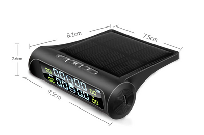 tpms tyre pressure monitoring system screen solar powered