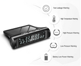 solar powered TPMS warning features