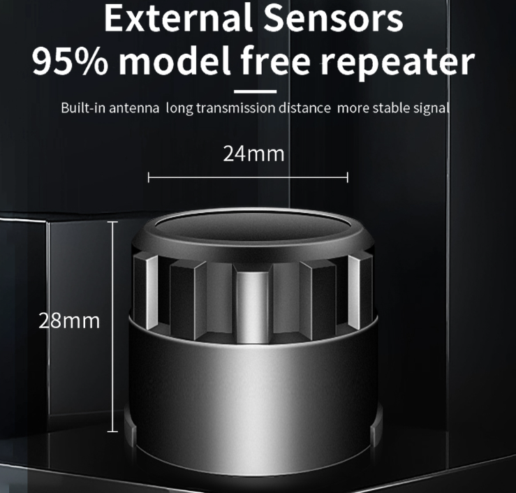 Solar Powered Tyre Pressure Monitoring System 8 Sensors TPMS