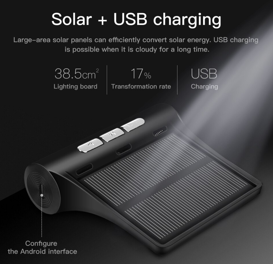 Solar Powered TPMS USB charging
