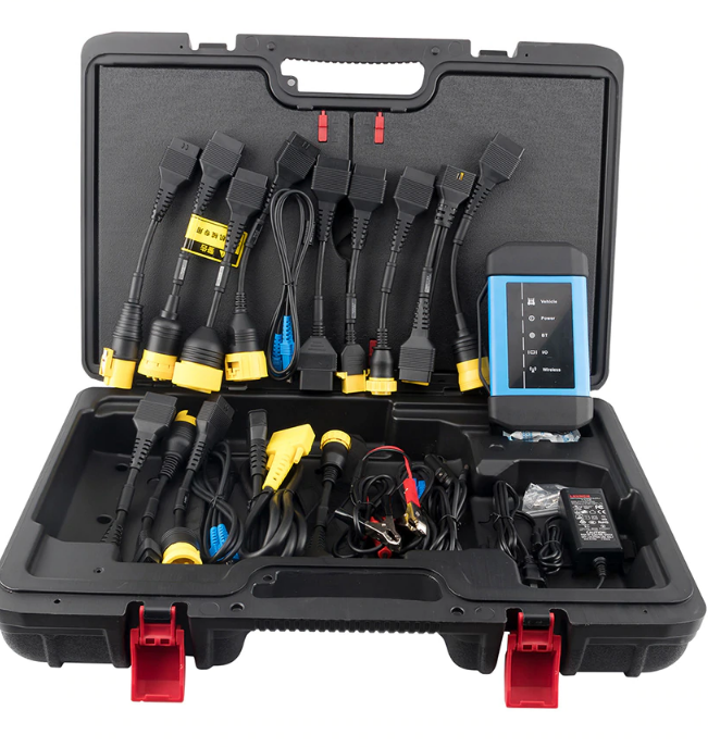 launch heavy duty hdIII hd3 add on scan tool full kit with truck adapters