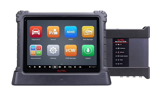 Autel MaxiSys Ultra diagnostic tablet on white background