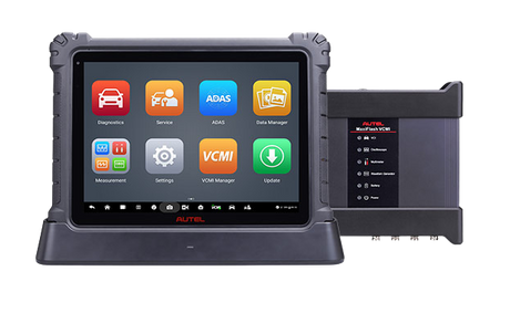 Autel MaxiSys Ultra diagnostic tablet on white background