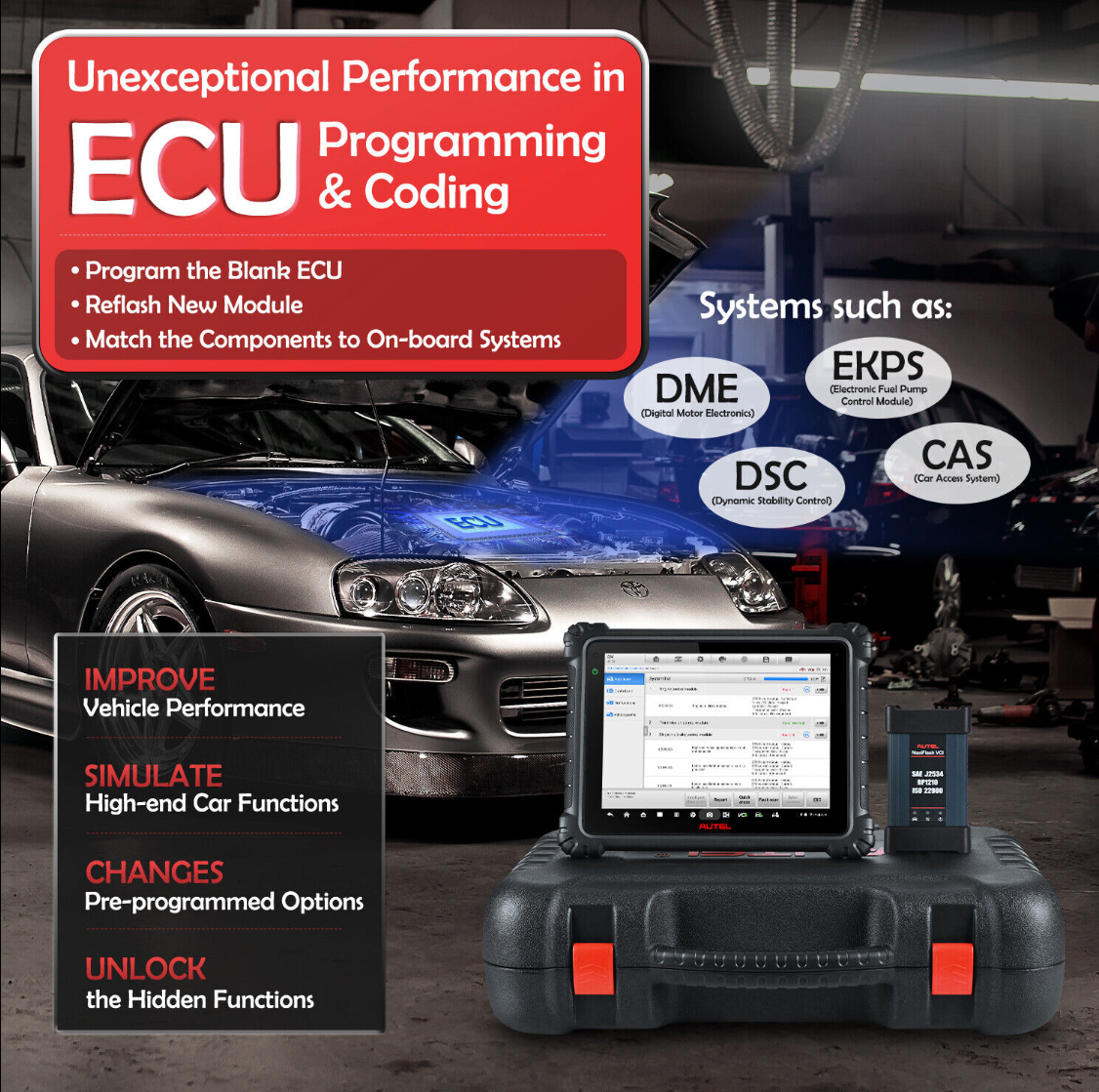 Autel MaxiCOM Ultra Lite Professional Diagnostic Scan Tool