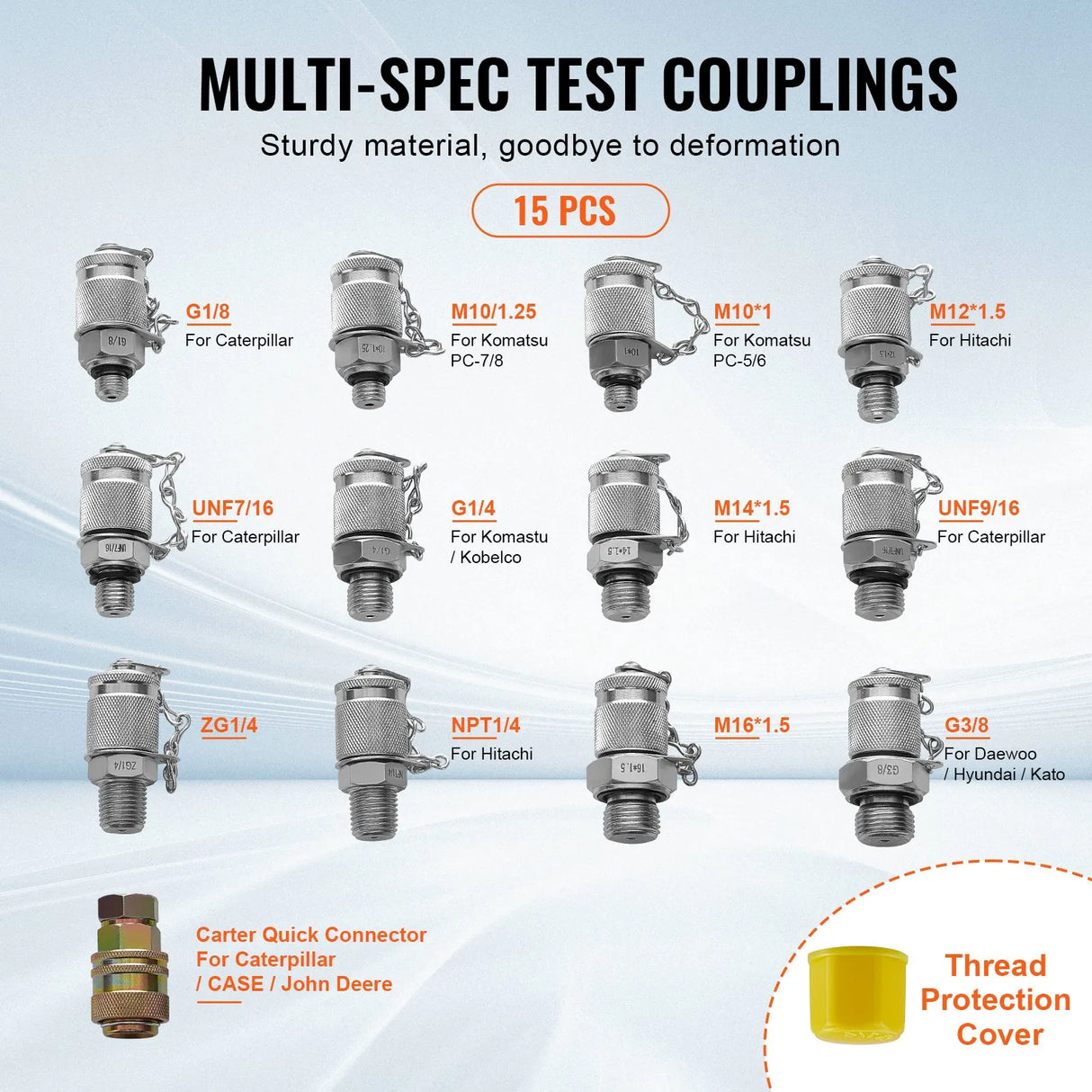 VEVOR Hydraulic Pressure Test Kit for Heavy Machinery