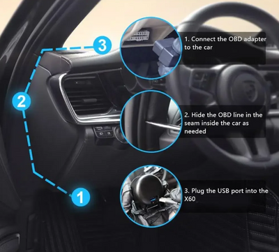 PDE X60 Heads Up Display Trip Computer | OBD2 Reader