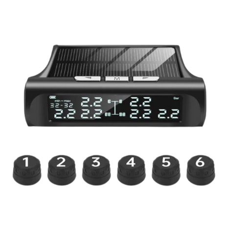 Solar Powered Tyre Pressure Monitoring System - Trucks + Motorhomes TPMS