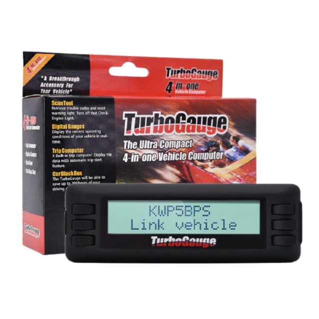 TurboGauge OBD2 Scan Tool Digital Gauge Car Trip Computer