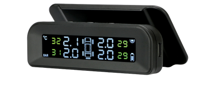 Solar Powered Tyre Pressure Monitoring System - Car TPMS