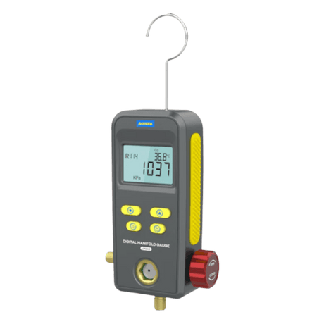 AUTOOL LM110 Digital Manifold Meter Air Conditioner Refrigerant Leak Tester HVAC Vacuum